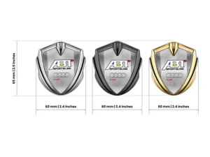 Audi 3D Emblem Abzeichen Max Stil Solides 3D Metall